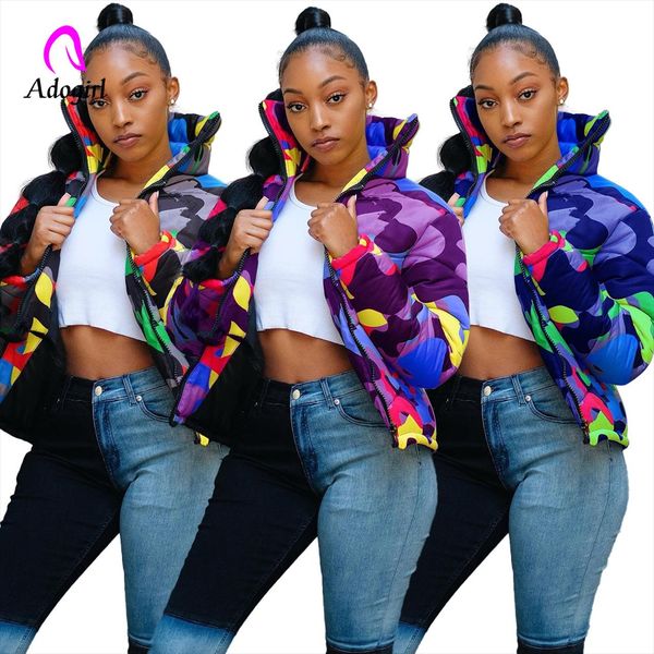 camo winter jacket women men warm turtleneck coats casual parkas zip up down jacket padded jackets outwear plus size coat 4xl, Black 
camo winter jacket women men warm turtleneck coats casual parkas zip up down jacket padded jackets outwear plus size coat 4xl, Black