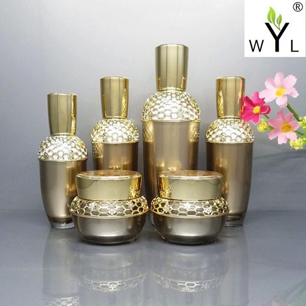 storage bottles & jars 10pcs/lot high grade gold/white 30/50g acrylic cosmetic facial cream jar 30/60/120ml eye essence airless bottle lotio
storage bottles & jars 10pcs/lot high grade gold/white 30/50g acrylic cosmetic facial cream jar 30/60/120ml eye essence airless bottle lotio