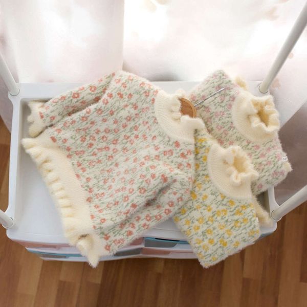 high mmtkids korean winter children's sweater girl's half collar small floral plush thickened h881, Blue
high mmtkids korean winter children's sweater girl's half collar small floral plush thickened h881, Blue