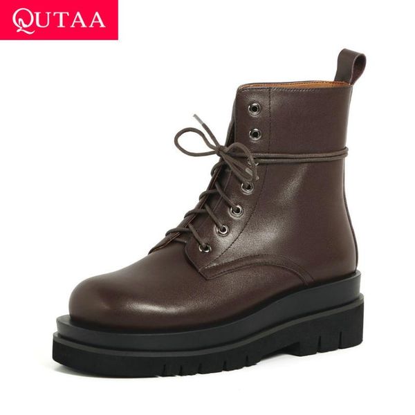 boots qutaa 2021 platform lace up women shoes cow patent leather pumps autumn winter round toe square heel ankle size34-39, Black
boots qutaa 2021 platform lace up women shoes cow patent leather pumps autumn winter round toe square heel ankle size34-39, Black