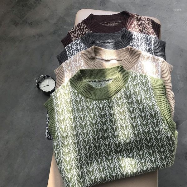 women's waistcoat with thin retro round neck knitted sleeveless in spring 2020 womens vests winter outerwear1, Black;white
women's waistcoat with thin retro round neck knitted sleeveless in spring 2020 womens vests winter outerwear1, Black;white