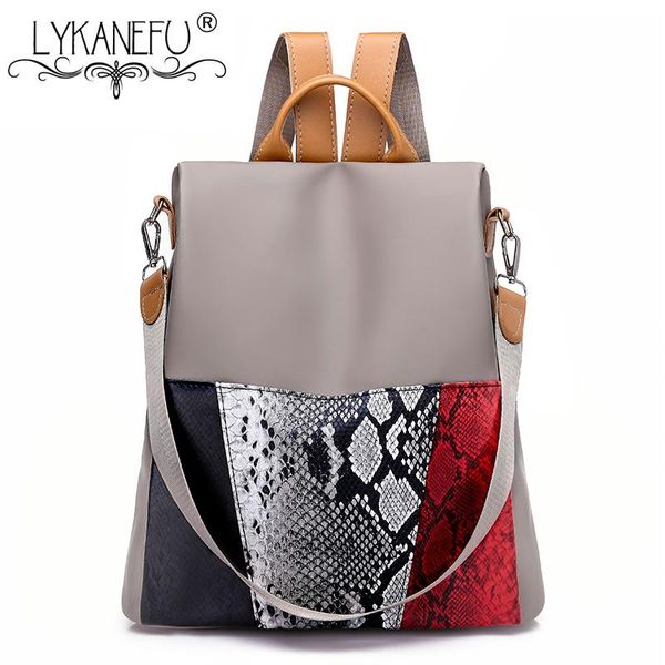 backpack style lykanefu waterproof women anti-theft design backpacks for teenage girls school serpentine shoulder bag
backpack style lykanefu waterproof women anti-theft design backpacks for teenage girls school serpentine shoulder bag