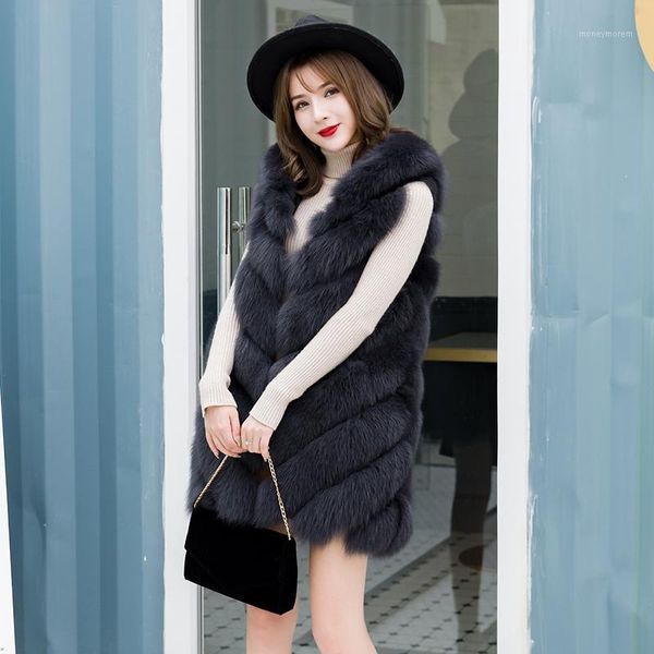 women's fur & faux real full pelt vest coats women clothes fashion elegant long coat winter warm jacket manteau femme hiver zl6141, Black
women's fur & faux real full pelt vest coats women clothes fashion elegant long coat winter warm jacket manteau femme hiver zl6141, Black