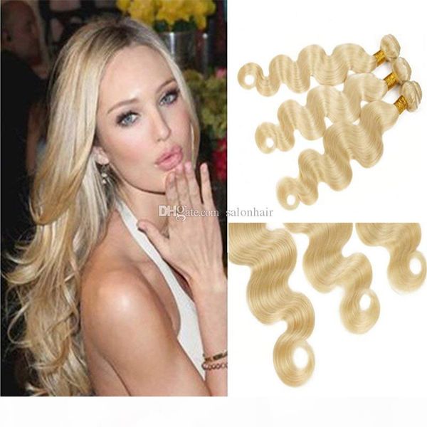 613 blonde bundles with closure bleach blonde human hair weave bundles brazilian body wave virgin remy hair extensions, Black
613 blonde bundles with closure bleach blonde human hair weave bundles brazilian body wave virgin remy hair extensions, Black
