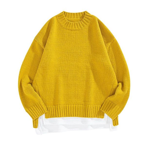 fake two mens knitted sweater men autumn and winter fashion trend japanese solid loose pullovers 5 colors pull homme -3xl, White;black
fake two mens knitted sweater men autumn and winter fashion trend japanese solid loose pullovers 5 colors pull homme -3xl, White;black