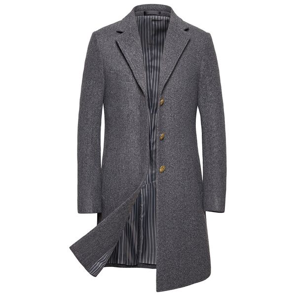 winter new england long wool coat solid color fashion jacket / casual men's plus size, Black;brown
winter new england long wool coat solid color fashion jacket / casual men's plus size, Black;brown