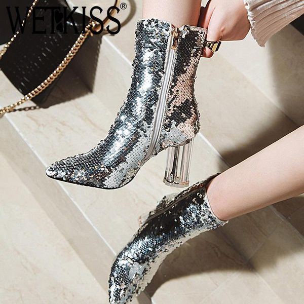 boots wetkiss transparent high heels ankle women bling pointed toe rubber footwear party female shoes plus size1, Black
boots wetkiss transparent high heels ankle women bling pointed toe rubber footwear party female shoes plus size1, Black