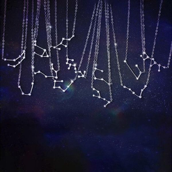 chains fashion simple charm 12 constellation pendant necklace star zodiac sign for friend gift s-n487, Silver
chains fashion simple charm 12 constellation pendant necklace star zodiac sign for friend gift s-n487, Silver