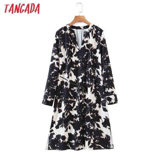 tangada fashion women leaf print dress with slash spring new arrival long sleeve ladies loose midi dress vestidos sl323, Black;gray
tangada fashion women leaf print dress with slash spring new arrival long sleeve ladies loose midi dress vestidos sl323, Black;gray