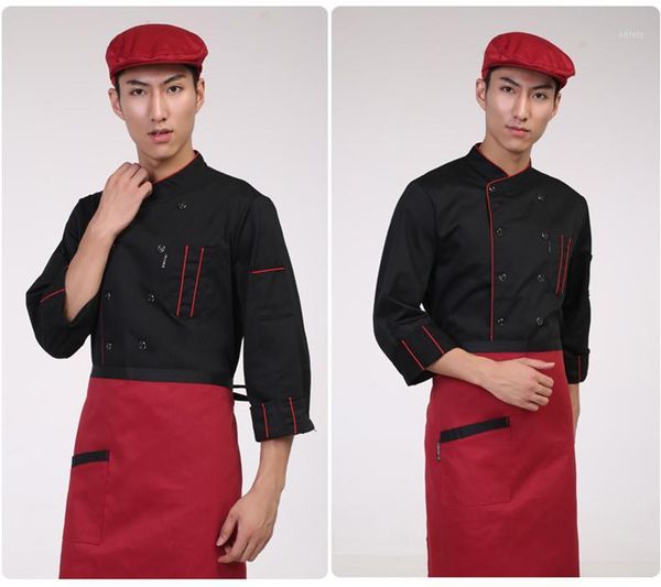 wholesale price men chef shirt apron l overall uniform clothes double-breasted pocket men's dress shirts1, White;black
wholesale price men chef shirt apron l overall uniform clothes double-breasted pocket men's dress shirts1, White;black
