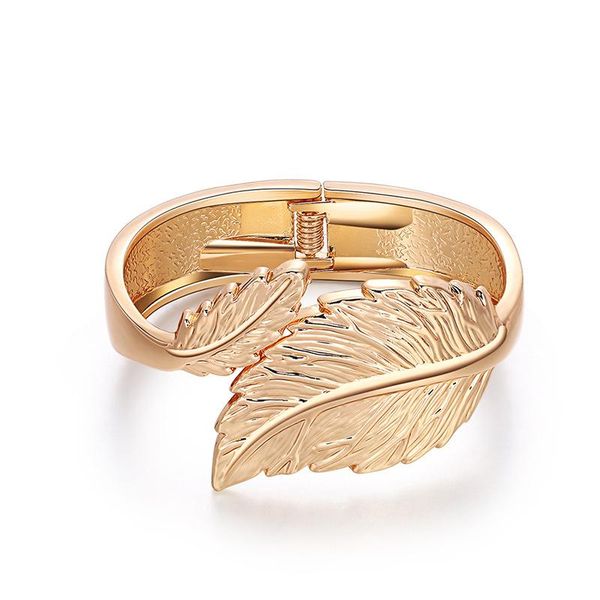bangle elegant leaf shaped charm open bracelet for women gift cuff trendy bangles fashion jewelry, Black
bangle elegant leaf shaped charm open bracelet for women gift cuff trendy bangles fashion jewelry, Black