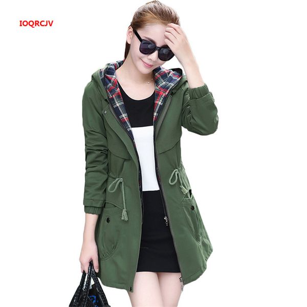 women jackets autumn new women's windbreaker korean fashion waist large size long windbreaker coat female hooded jacket w1129x1016, Black;brown
women jackets autumn new women's windbreaker korean fashion waist large size long windbreaker coat female hooded jacket w1129x1016, Black;brown