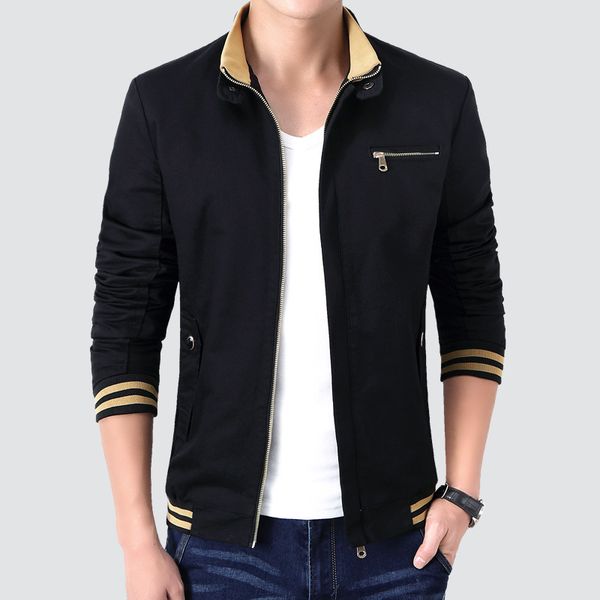 washable cotton stand collar jacket coat spring and autumn leisure large size youth men's top, Black;brown
washable cotton stand collar jacket coat spring and autumn leisure large size youth men's top, Black;brown