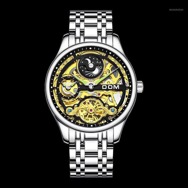 fashion mens watches skeleton watch men sport automatic mechanical wristwatch m-1300d1, Slivery;brown
fashion mens watches skeleton watch men sport automatic mechanical wristwatch m-1300d1, Slivery;brown