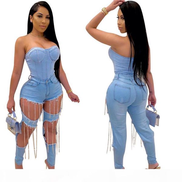 hhdmv summer women 2020 fashion reduction of age hip hop style long pants buttons high waist broken hole long pants, Blue
hhdmv summer women 2020 fashion reduction of age hip hop style long pants buttons high waist broken hole long pants, Blue