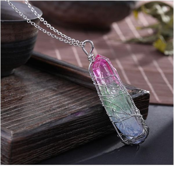 vintage reiki natural stone crystal pendant necklace women men wire wrap tree of life pendants pendulum gems rainbow qylmmz, Black
vintage reiki natural stone crystal pendant necklace women men wire wrap tree of life pendants pendulum gems rainbow qylmmz, Black