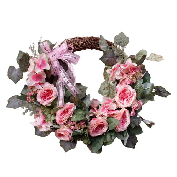 artificial rose flower wreath door wreath spring for front door wedding window wall home decor
artificial rose flower wreath door wreath spring for front door wedding window wall home decor