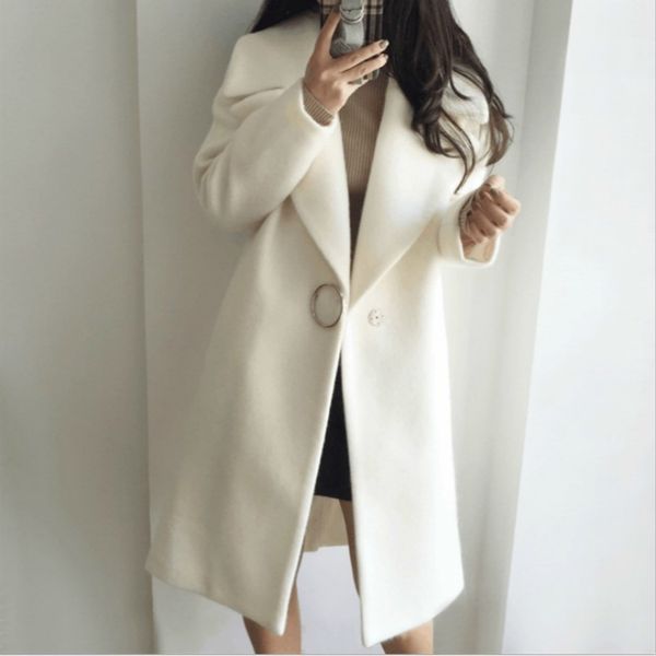 mazefeng winter elegant wool blend women korean fashion long coats vintage minimalist woolen overcoat camel oversize outwear t200814, Black
mazefeng winter elegant wool blend women korean fashion long coats vintage minimalist woolen overcoat camel oversize outwear t200814, Black