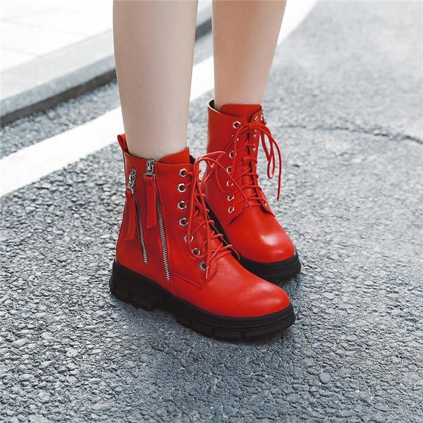 ymechic lace up ankle boots for women chain zipper platform punk womens shoes plus size red black white gothic boots winter 20201
ymechic lace up ankle boots for women chain zipper platform punk womens shoes plus size red black white gothic boots winter 20201