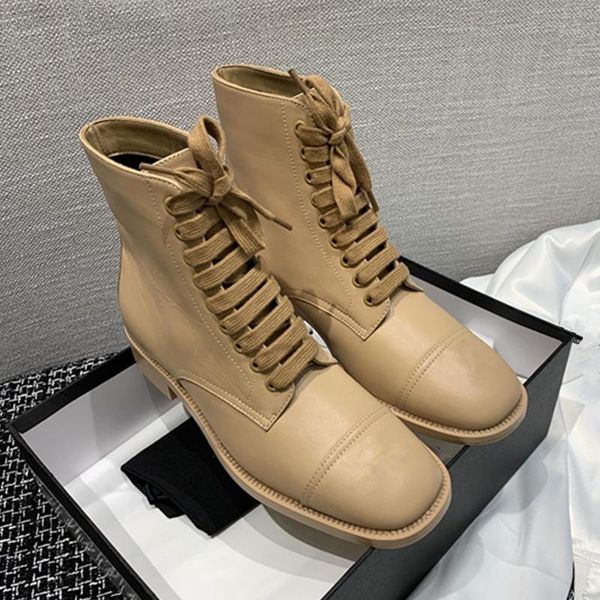 genuine leather women ankle boots fashion mixed color patchwork women boots lace up combat winter shoes1, Black
genuine leather women ankle boots fashion mixed color patchwork women boots lace up combat winter shoes1, Black