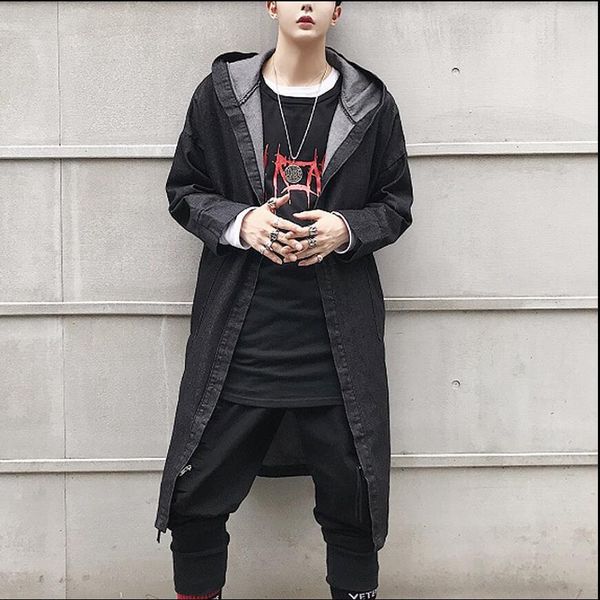 2020 autumn long medium black denim windbreaker on the knee with hood thin cowboy hairstylist jacket 9xwo, Tan;black
2020 autumn long medium black denim windbreaker on the knee with hood thin cowboy hairstylist jacket 9xwo, Tan;black