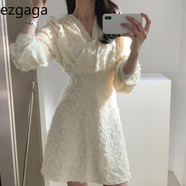 ezgaga criss-cross v-neck elegant dress women spring korean fashion long sleeve slim waist solid chic ladies dress vestidos, Black;gray
ezgaga criss-cross v-neck elegant dress women spring korean fashion long sleeve slim waist solid chic ladies dress vestidos, Black;gray