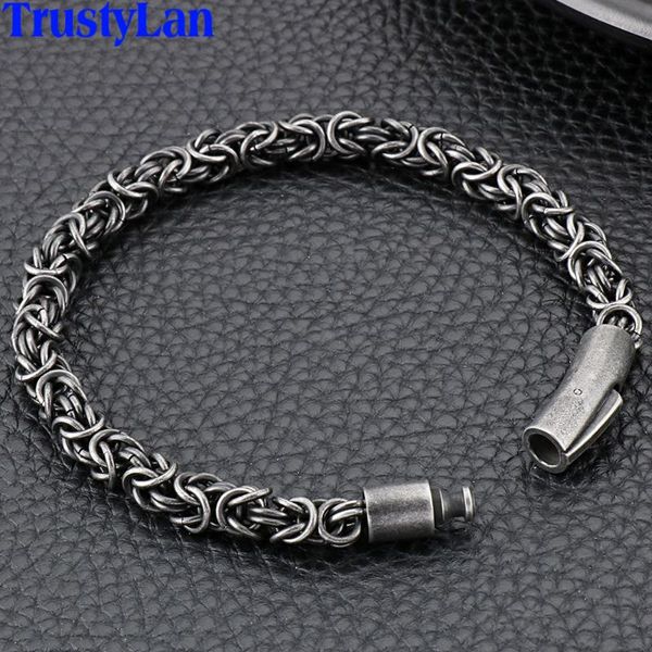 link, chain braided stainless steel mens bracelets metal bangles for men vintage male armband jewelry his boyfriend gift husband, Black
link, chain braided stainless steel mens bracelets metal bangles for men vintage male armband jewelry his boyfriend gift husband, Black