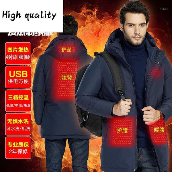 winter family cross border intelligent heating down jacket men's medium length hooded white duck down heating jacket1, Black
winter family cross border intelligent heating down jacket men's medium length hooded white duck down heating jacket1, Black