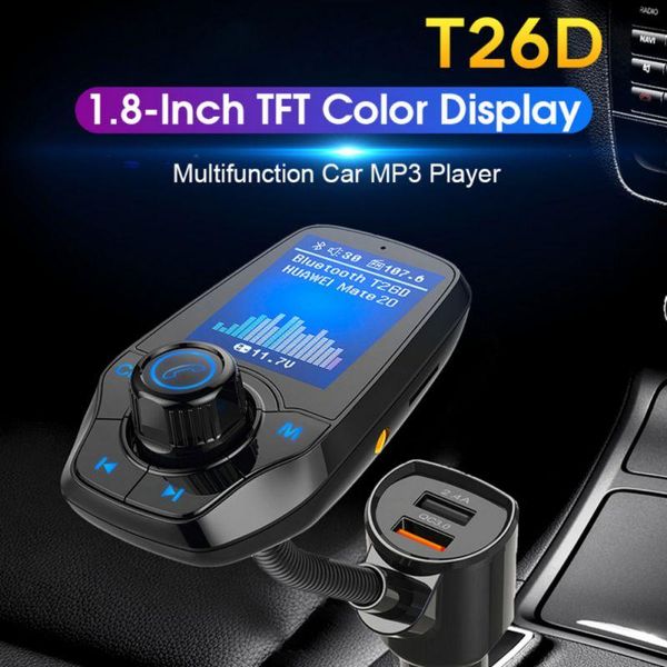 для зарядки автомобилей для телефонов t26d bluetooth автомобильный комплект громкой связи fm-передатчик mp3-плеер qc3.0 большие руки экрана
для зарядки автомобилей для телефонов t26d bluetooth автомобильный комплект громкой связи fm-передатчик mp3-плеер qc3.0 большие руки экрана