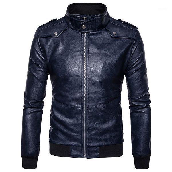 casual stand collar mens pu leather jacket 2017 fashion pocket zipper motorcycle leather jacket men slim fit jaqueta masculino1, Black;brown
casual stand collar mens pu leather jacket 2017 fashion pocket zipper motorcycle leather jacket men slim fit jaqueta masculino1, Black;brown