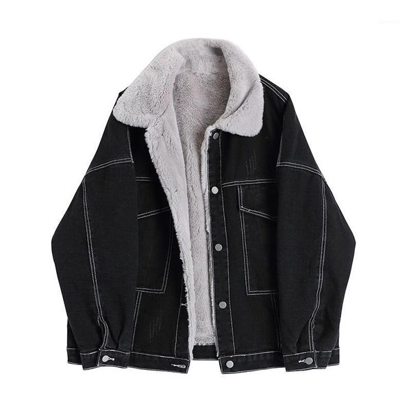 denim jacket women's autumn and winter new korean version loose and versatile with cashmere warm wool coats doudoune casaco femi1, Black
denim jacket women's autumn and winter new korean version loose and versatile with cashmere warm wool coats doudoune casaco femi1, Black