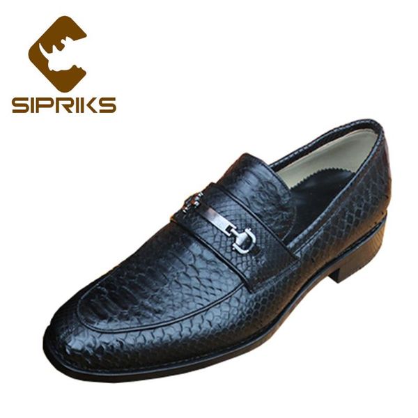 sipriks luxury men's real snakeskin leather shoes classic slip on dress shoes black python shoe men business office wear 46
sipriks luxury men's real snakeskin leather shoes classic slip on dress shoes black python shoe men business office wear 46
