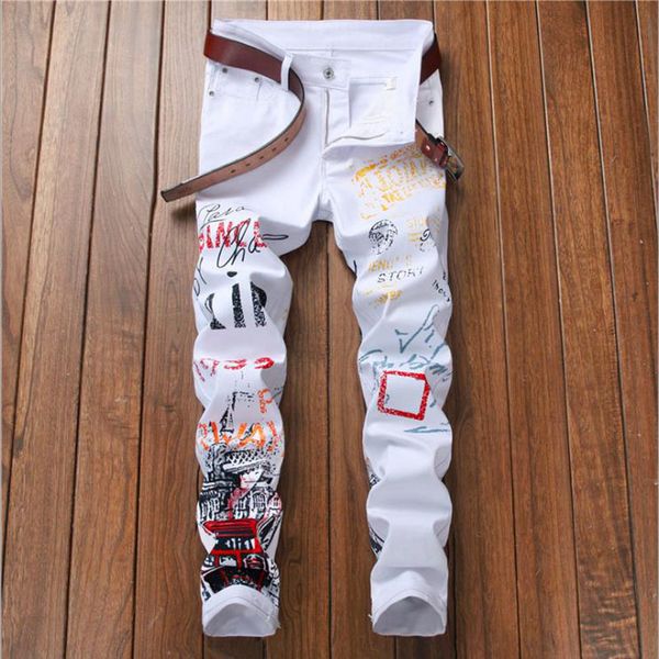 2021 spring new fashion men's colored printed ny jeans pantalon hombre design nightclubs singers young slim male, Blue
2021 spring new fashion men's colored printed ny jeans pantalon hombre design nightclubs singers young slim male, Blue