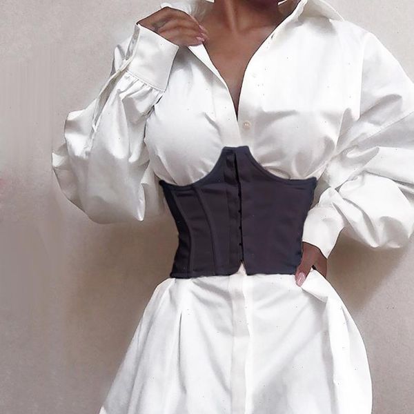 women solid color turn down collar v neck long sleeve shirt mini dress corset drop shipping, Black;gray
women solid color turn down collar v neck long sleeve shirt mini dress corset drop shipping, Black;gray