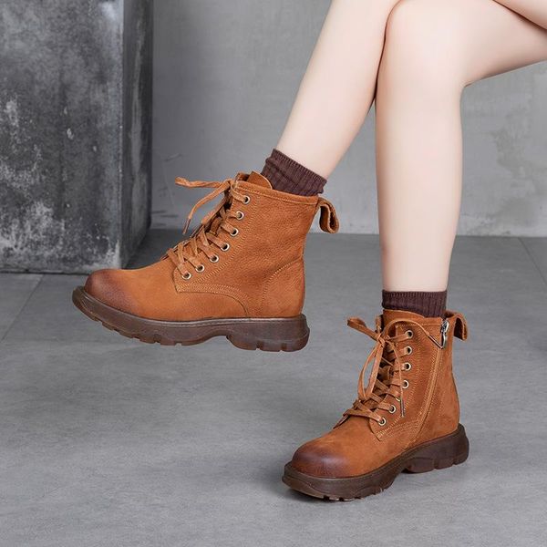 leather boots women autunm low heels shoes for women ankle boots riding handmade genuine leather soft motorcylce martins, Black
leather boots women autunm low heels shoes for women ankle boots riding handmade genuine leather soft motorcylce martins, Black