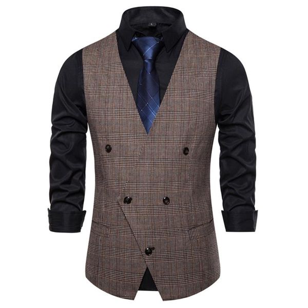 men's vest man suit vest retro check pattern gentleman men waistcoat male business casual formal suit chalecos para hombre, Black;white
men's vest man suit vest retro check pattern gentleman men waistcoat male business casual formal suit chalecos para hombre, Black;white
