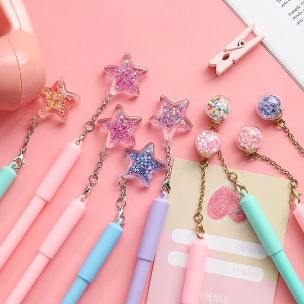 gel pens 4pcs crystal wish pendant pen lovely chain star diamond decoration black color ink gift stationery office school a67911
gel pens 4pcs crystal wish pendant pen lovely chain star diamond decoration black color ink gift stationery office school a67911