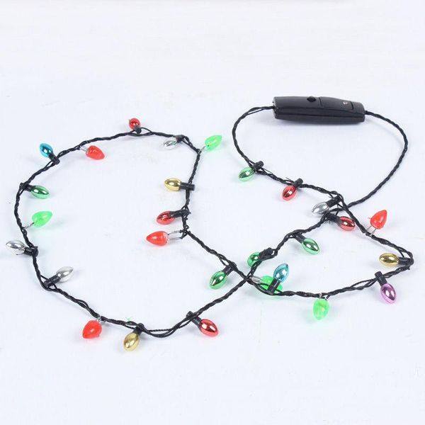 1 pcs mini flashing light-up blinking christmas lights costume necklace 8 led bulbs hsj88, Silver
1 pcs mini flashing light-up blinking christmas lights costume necklace 8 led bulbs hsj88, Silver