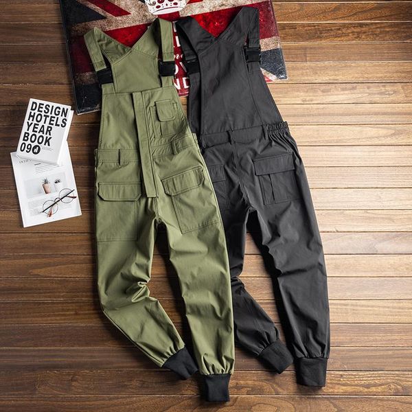 mens trendy clothes fashion korean bib onepeace jumpsuits for men overalls rompers playsuits male cargo harem pants streetwear, Black 
mens trendy clothes fashion korean bib onepeace jumpsuits for men overalls rompers playsuits male cargo harem pants streetwear, Black