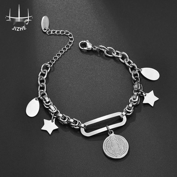 simple bracelet braceletins popular titanium steel girl five pointed star jesus simple pendant bracelet braceletins popular titanium steel g, Golden;silver
simple bracelet braceletins popular titanium steel girl five pointed star jesus simple pendant bracelet braceletins popular titanium steel g, Golden;silver