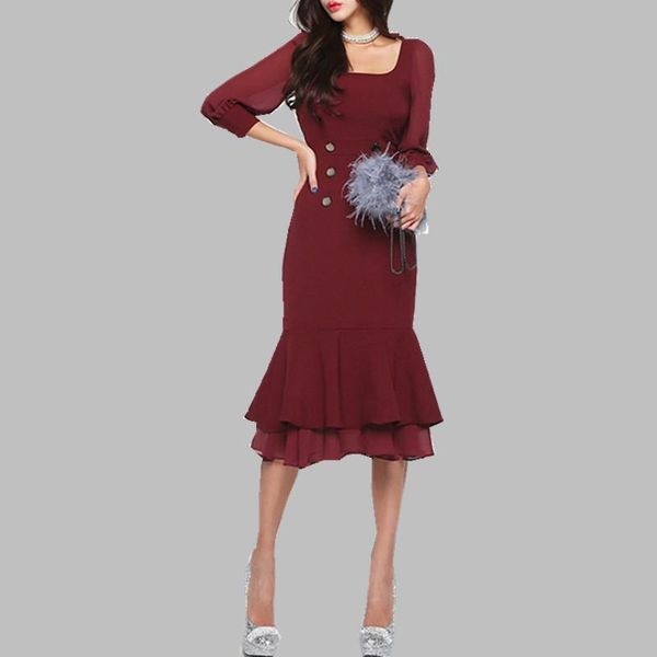 2020 spring black dress women ruffled stitching dress lantern sleeve korea vestidos, Black;gray
2020 spring black dress women ruffled stitching dress lantern sleeve korea vestidos, Black;gray