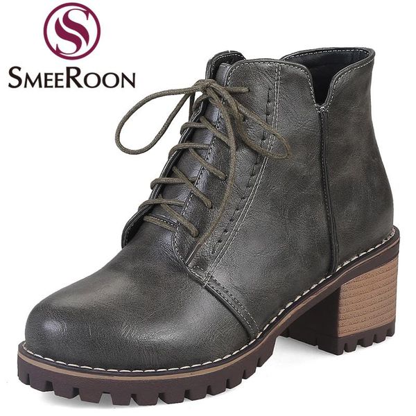 smeeroon 2020 new ankle boots for women round toe platform shoes lace up square high heels autumn winter boots casual shoes, Black
smeeroon 2020 new ankle boots for women round toe platform shoes lace up square high heels autumn winter boots casual shoes, Black