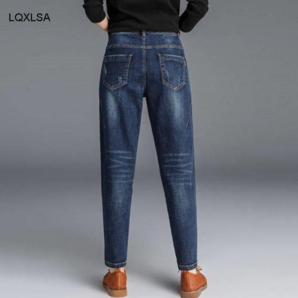 women's jeans 2021 boyfriend for women high waist denim pants casual straight mom stretch loose harem pantalon woman trousers, Blue
women's jeans 2021 boyfriend for women high waist denim pants casual straight mom stretch loose harem pantalon woman trousers, Blue