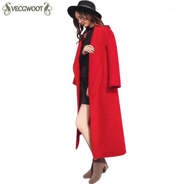 2019 autumn winter new slim woolen coat women wool & blends red llong solid color fashion temperament woolen jacket female hp3531, Black 
2019 autumn winter new slim woolen coat women wool & blends red llong solid color fashion temperament woolen jacket female hp3531, Black
