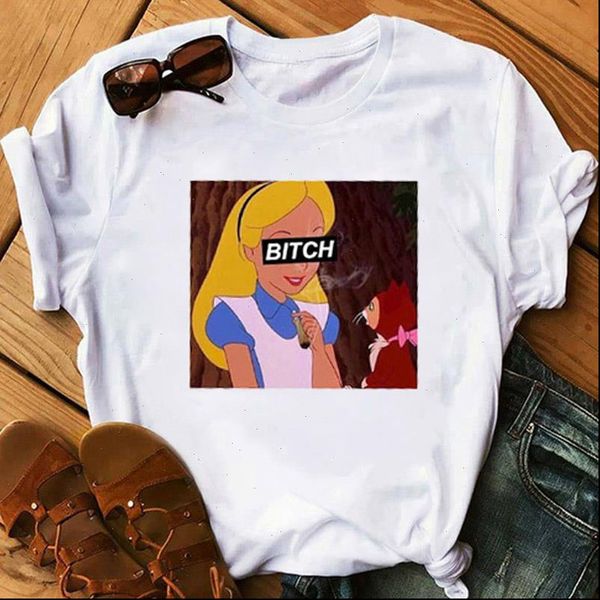 womens funny tshirt ladies harajuku t shirt spoof princess o neck tees punk print t shirt casual short sleeve women tshirt, White
womens funny tshirt ladies harajuku t shirt spoof princess o neck tees punk print t shirt casual short sleeve women tshirt, White