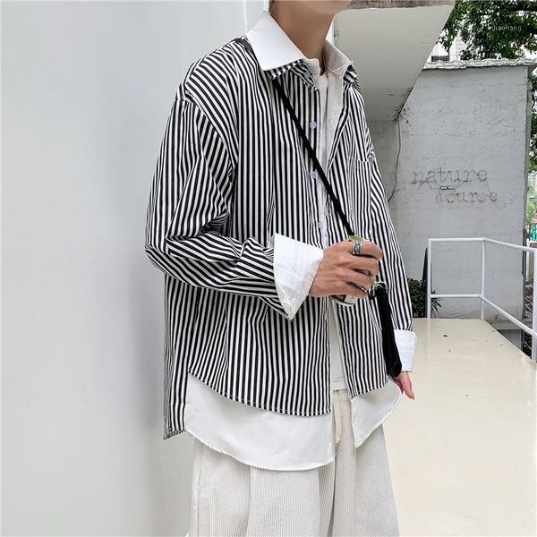 men's casual shirts men large size black shirt long sleeve fashion clothes mens blouse harajuku button males striped patchwork1, White;black
men's casual shirts men large size black shirt long sleeve fashion clothes mens blouse harajuku button males striped patchwork1, White;black