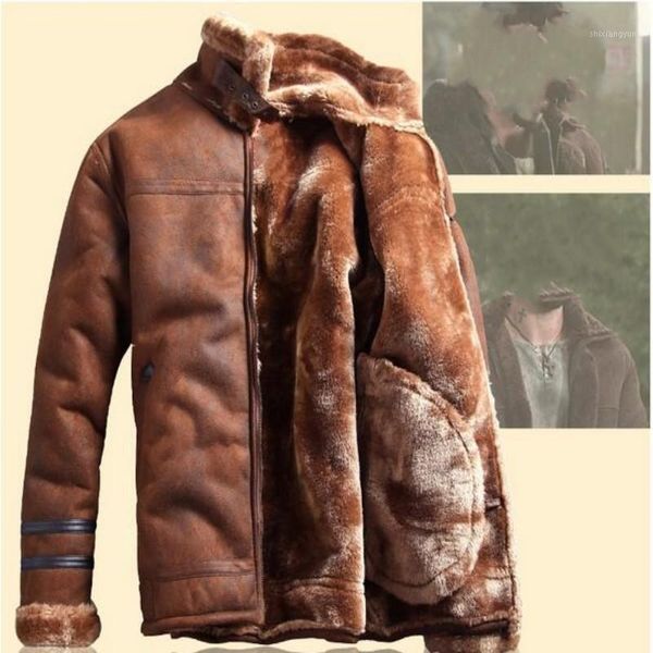 wholesale- 2017 winter fashion mens stand collar coats thick fur lining jackets suede leather warm winter jacket vintage coat1, Black;brown
wholesale- 2017 winter fashion mens stand collar coats thick fur lining jackets suede leather warm winter jacket vintage coat1, Black;brown