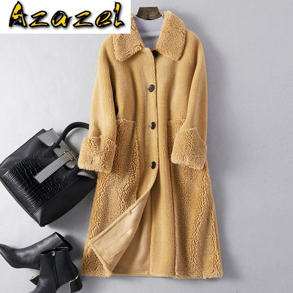 women's fur & faux autumn winter clothes 2021 wool jacket real coat korean elegant sheep shearling women 1911067 zt2827, Black
women's fur & faux autumn winter clothes 2021 wool jacket real coat korean elegant sheep shearling women 1911067 zt2827, Black