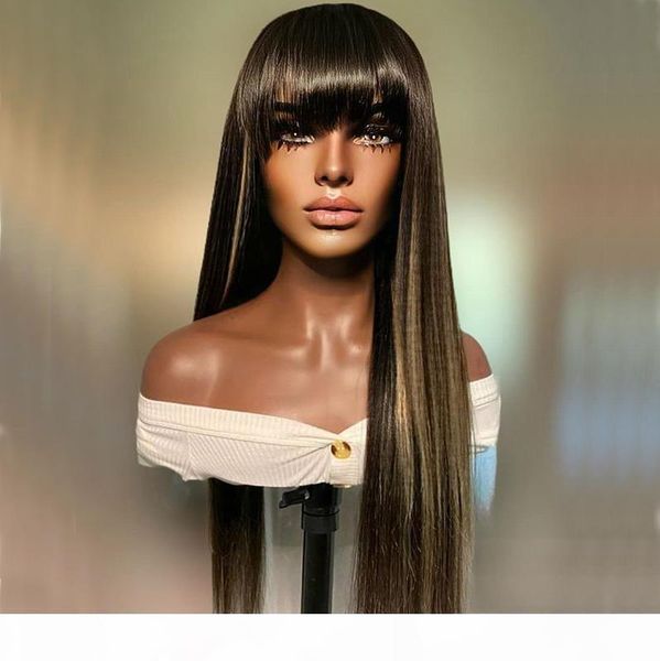 malaysia silky straight highlight human hair lace front wigs with bangs brown blonde human hair 180density full lace wigs, Black;brown
malaysia silky straight highlight human hair lace front wigs with bangs brown blonde human hair 180density full lace wigs, Black;brown