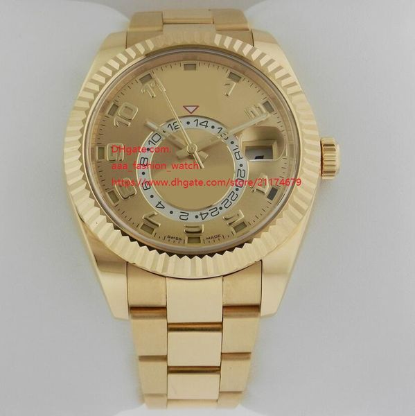 factory supplier wristwatches sapphire perpetual 42mm yellow dial 326938 automatic mechanical mens men's watch watches, Slivery;brown
factory supplier wristwatches sapphire perpetual 42mm yellow dial 326938 automatic mechanical mens men's watch watches, Slivery;brown